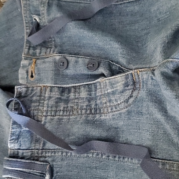 Liz Claiborne Drawstring Convertible Leg Denim Pants Size 10 - Picture 2 of 9